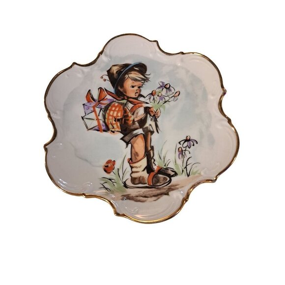 Vintage NORCREST Fine China Rare Hummel Hand Painted Made in Japan 8” Plate - Picture 1 of 8